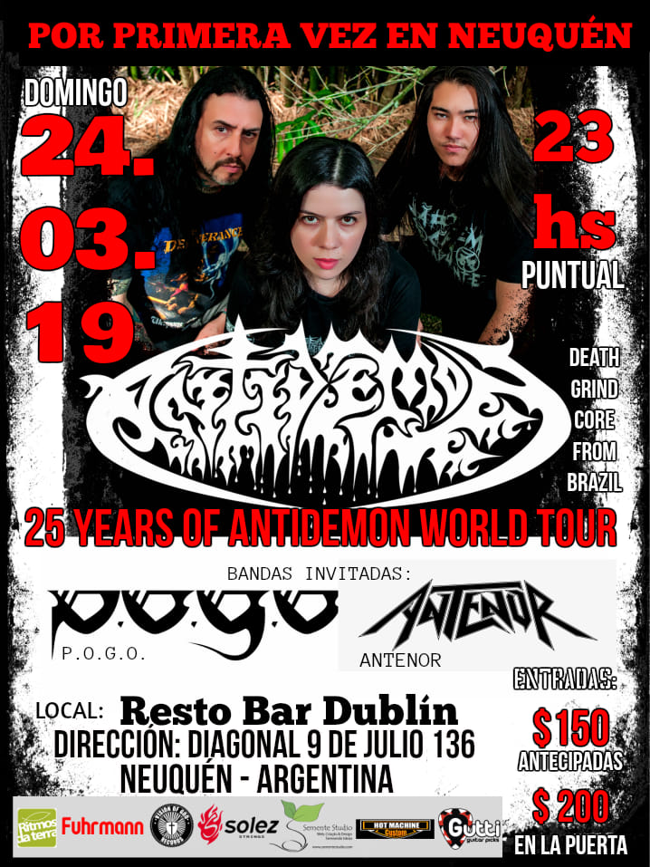 Antidemon en Resto Bar Dublin en 24/03/2019 en Neuquen, Argentina