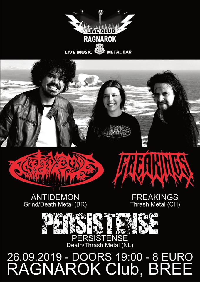 Antidemon BR + Freakings CH @Ragnarok Live Club,B-3960 Bree